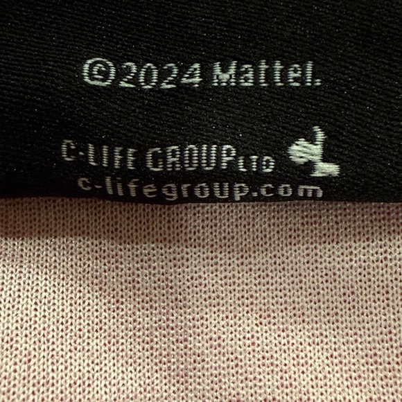 Barbie Mattel Pink Mesh Collegiate Striped Jersey Shirt Women's Size Medium 1959 - Picture 6 of 6